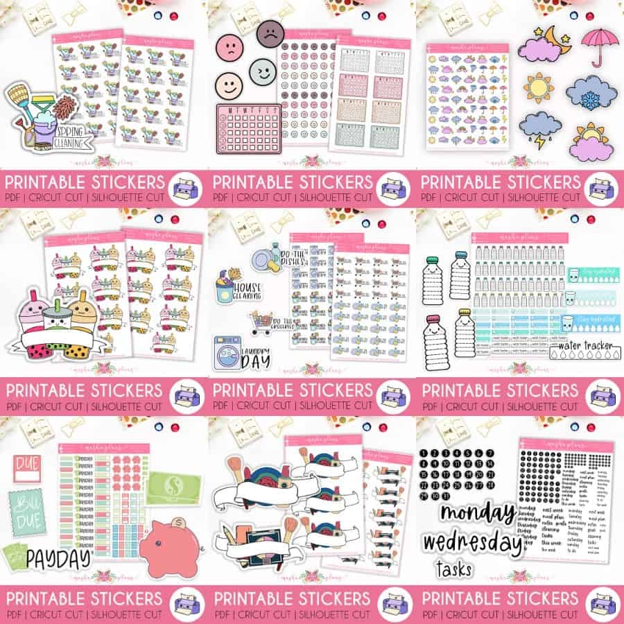 Free Printable Payday Planner Stickers