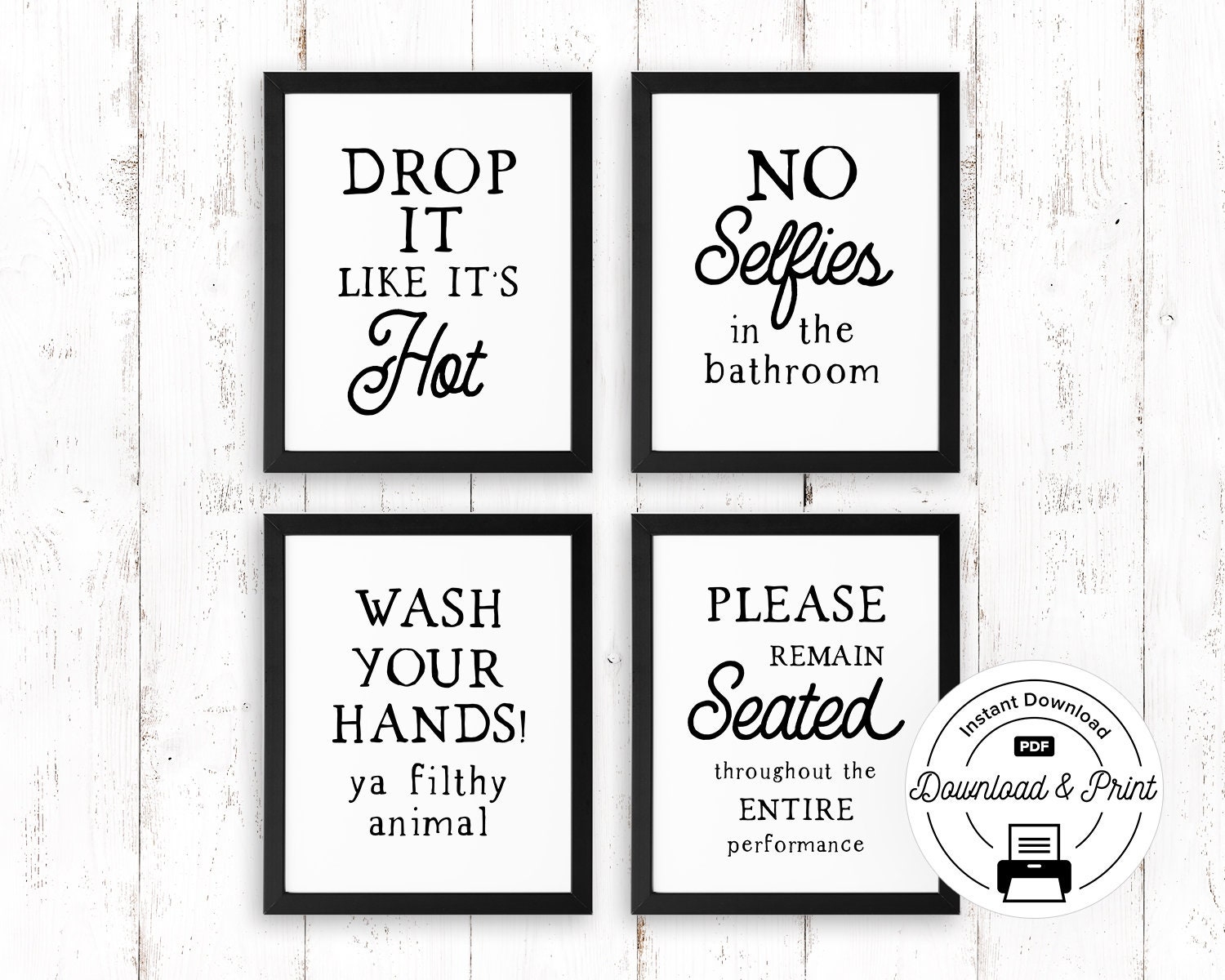 Free Funny Printable Bathroom Signs