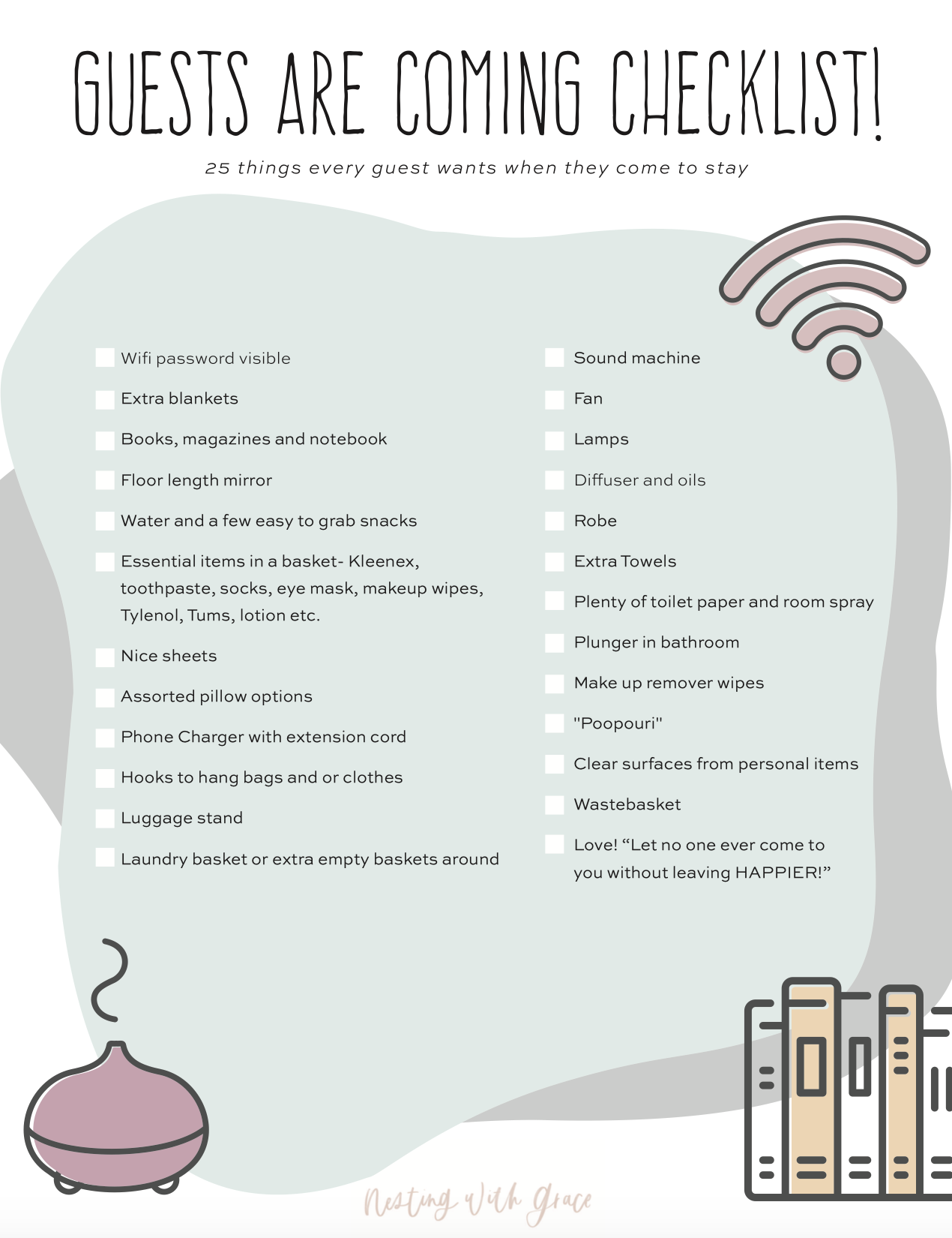 Guests Are Coming Printable And What It Looks Like Nesting With Grace