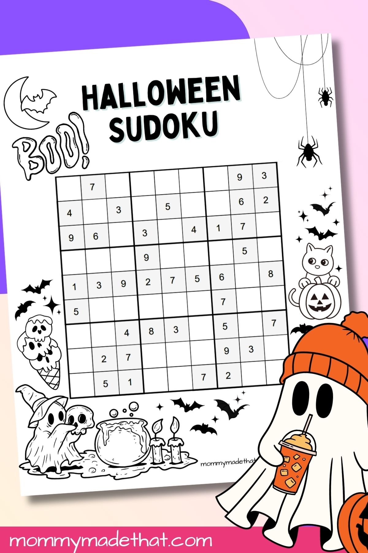 Halloween Sudoku Free Printable 