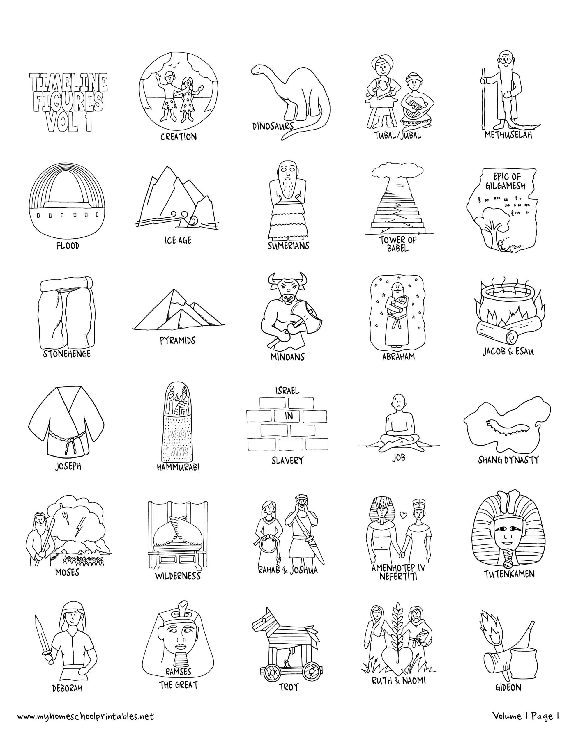 History Volume 1 My Homeschool Printables