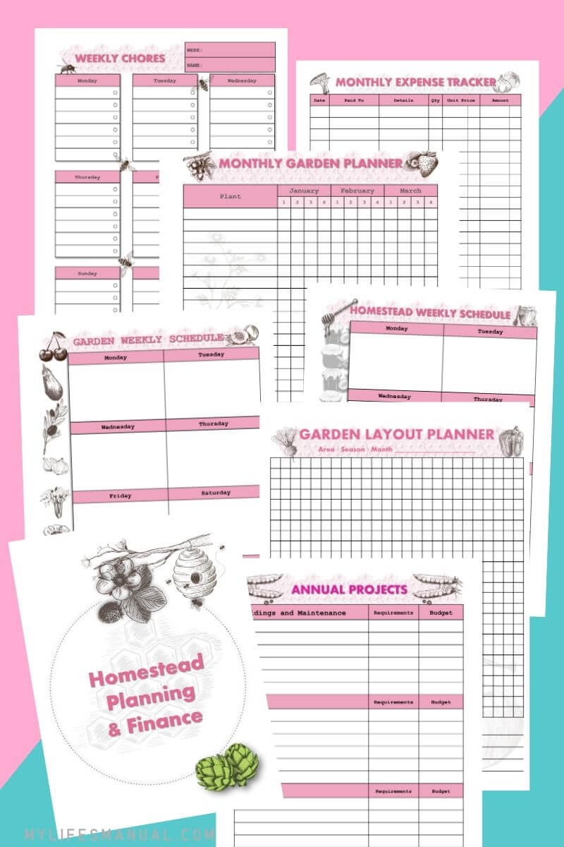 Homesteading Planner And Journal Printables Mylifesmanual