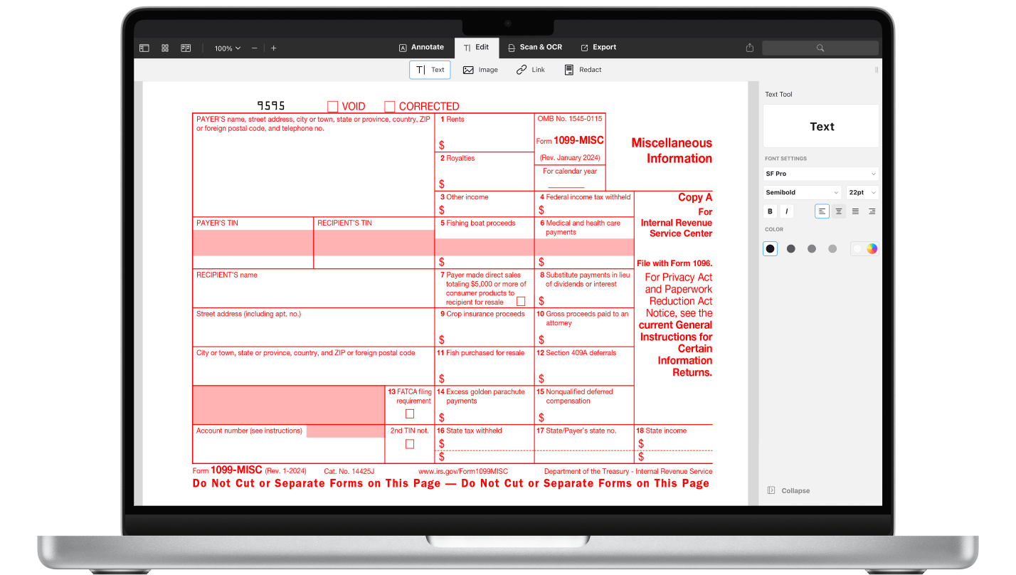 How To Fill Out IRS 1099 MISC Form PDF 2024 PDF Expert