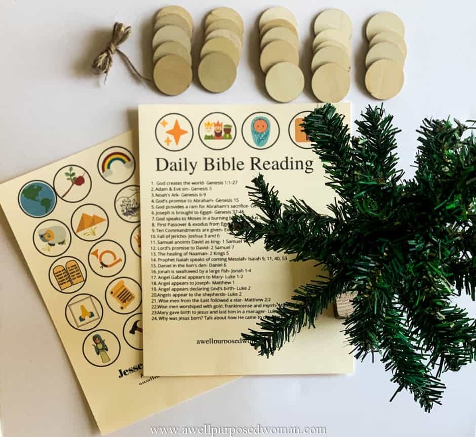 How To Make A DIY Jesse Tree Ornaments Free Printable A Well Purposed Woman