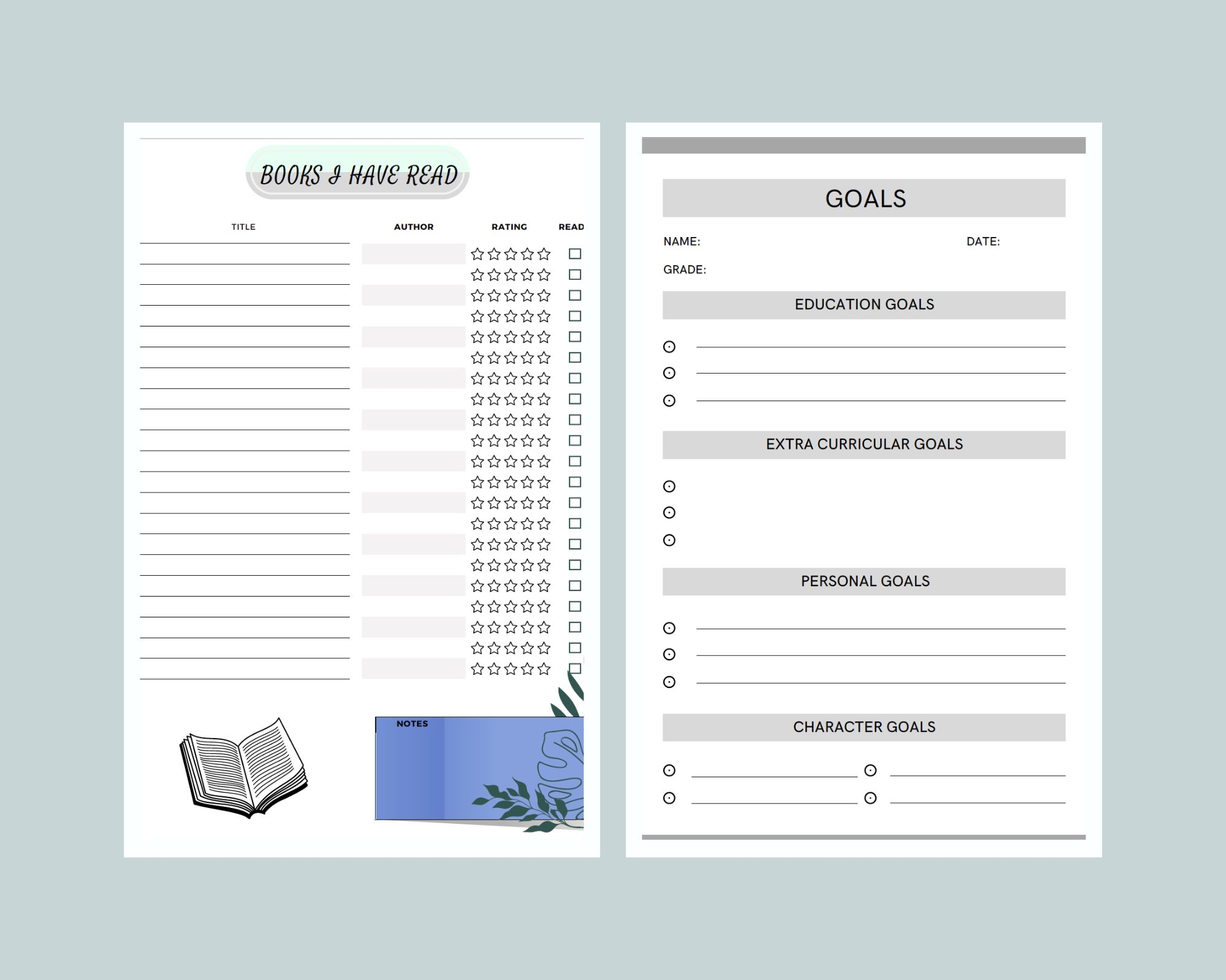 Homeschool Portfolio Printables Free