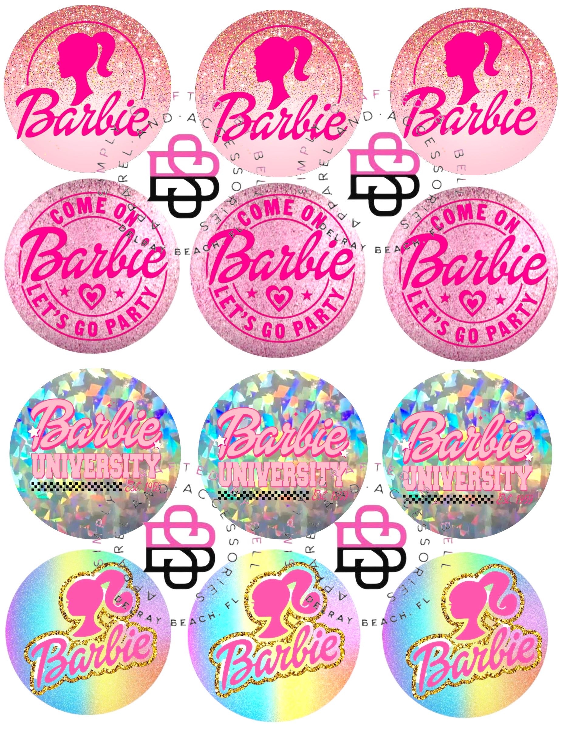 Barbie Cupcake Toppers Printable Free