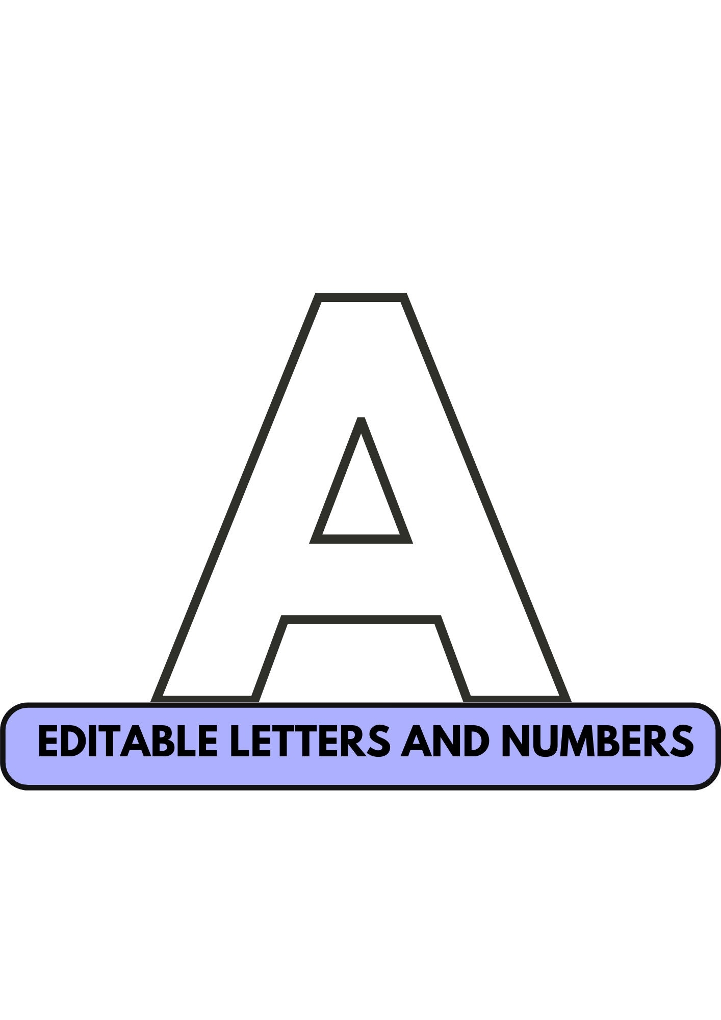 Free Printable Large Letters
