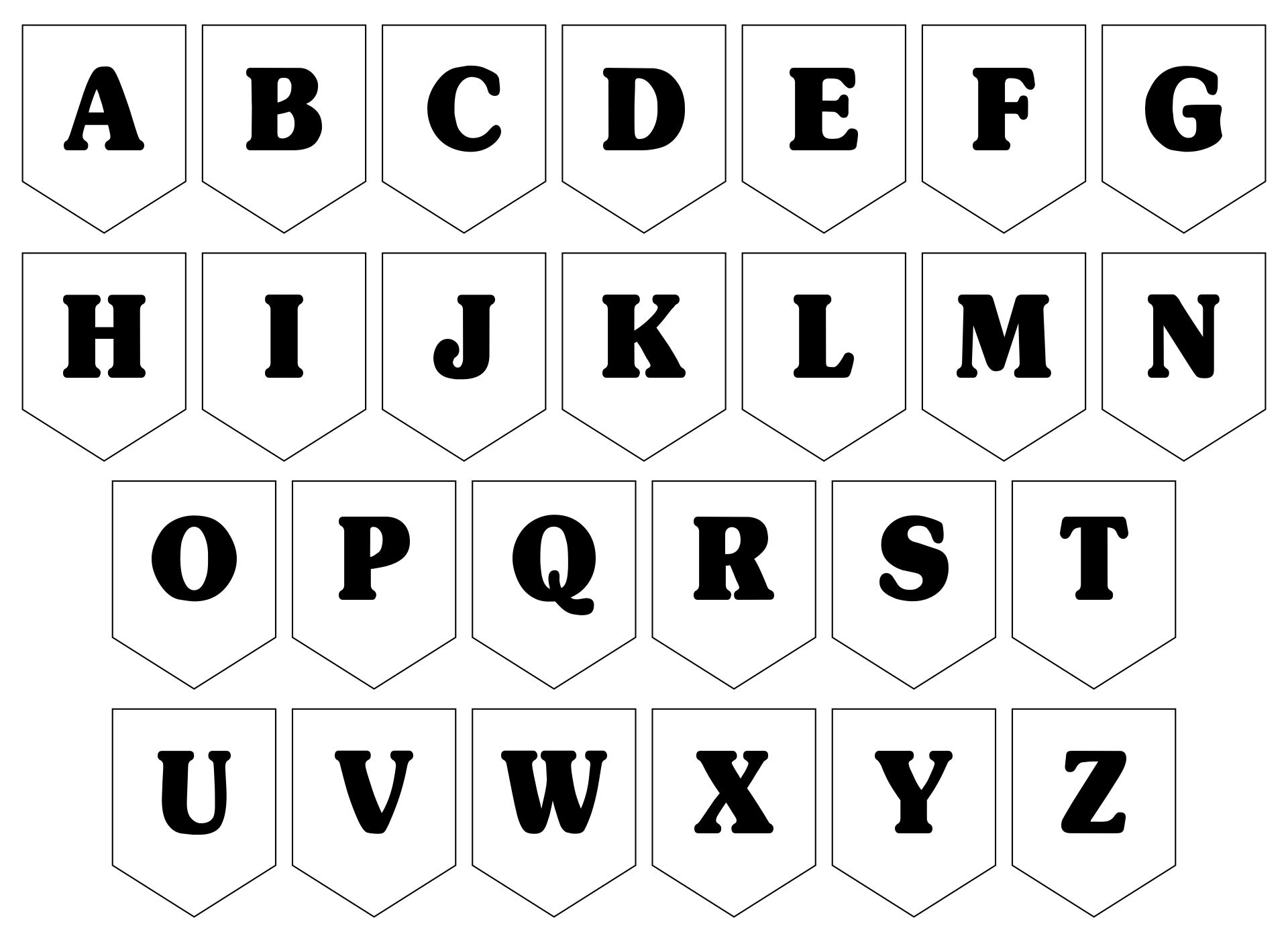 Large Letters DIY 10 Free PDF Printables Printablee