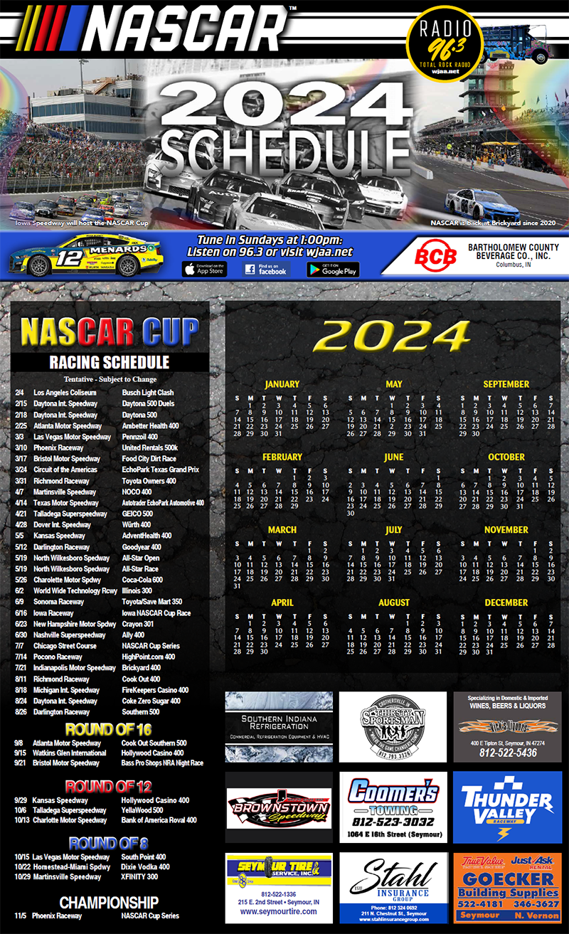 Free Printable Nascar Schedule