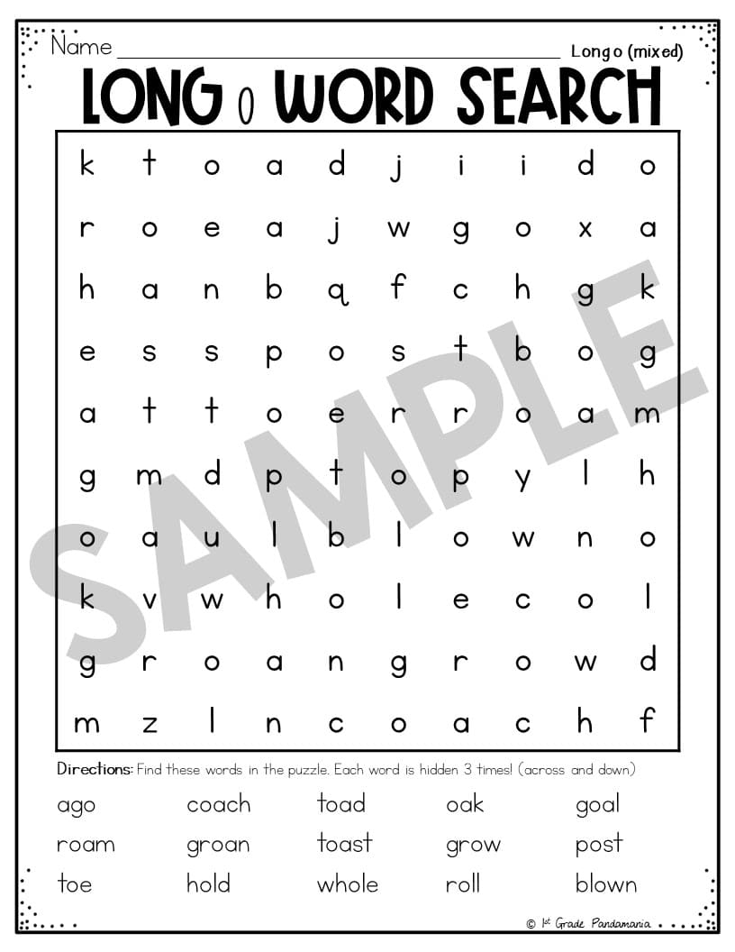 Long Vowel Worksheets Phonics Activities BUNDLE 1st Grade Pandamania