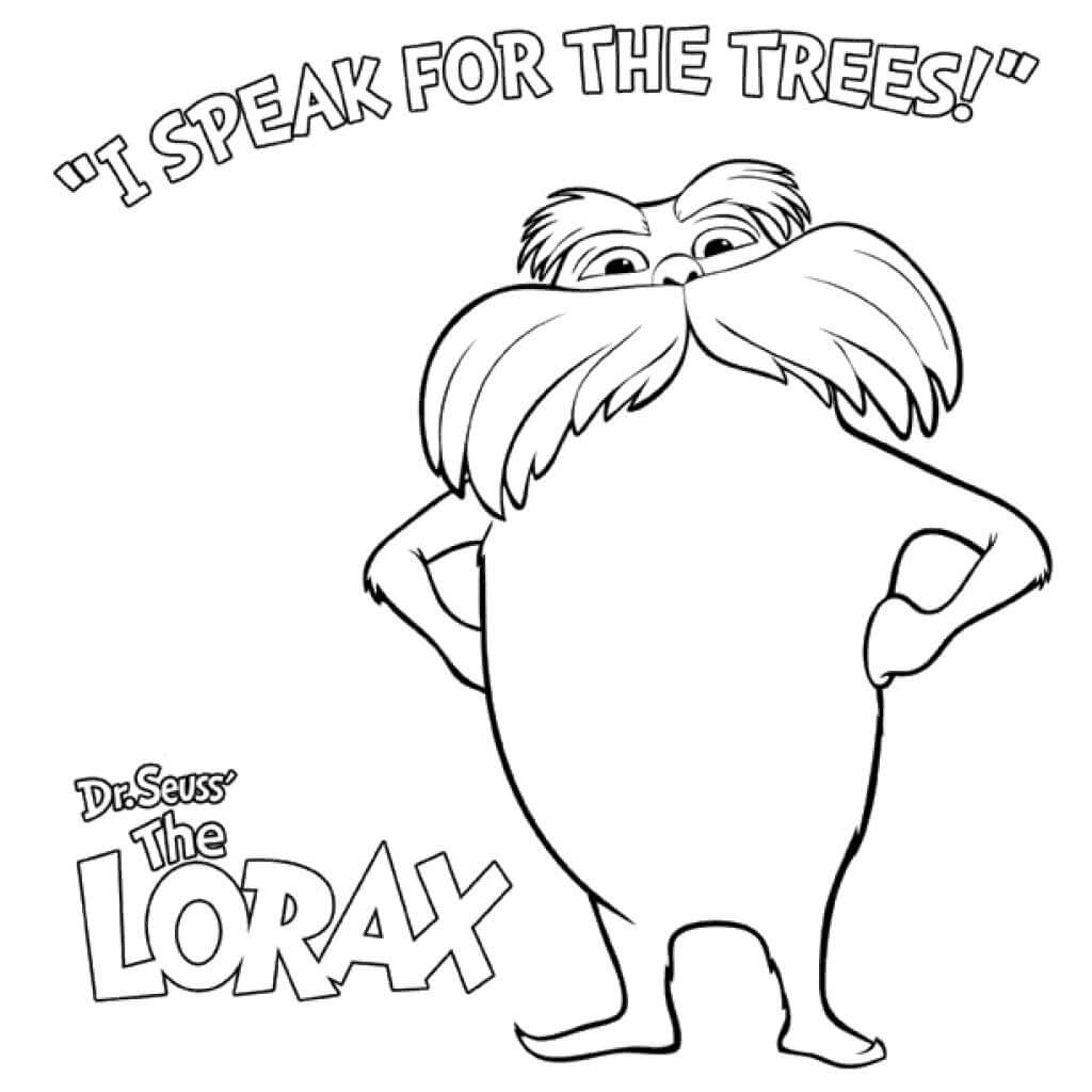 Lorax Coloring Pages Printable Coloring Pages