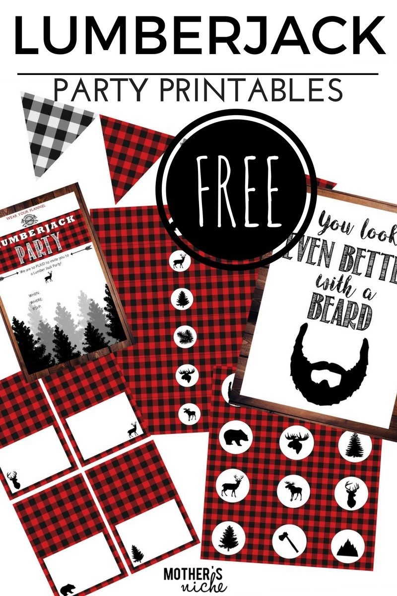 LUMBER JACK PARTY With All The FREE PARTY PRINTABLES You Need