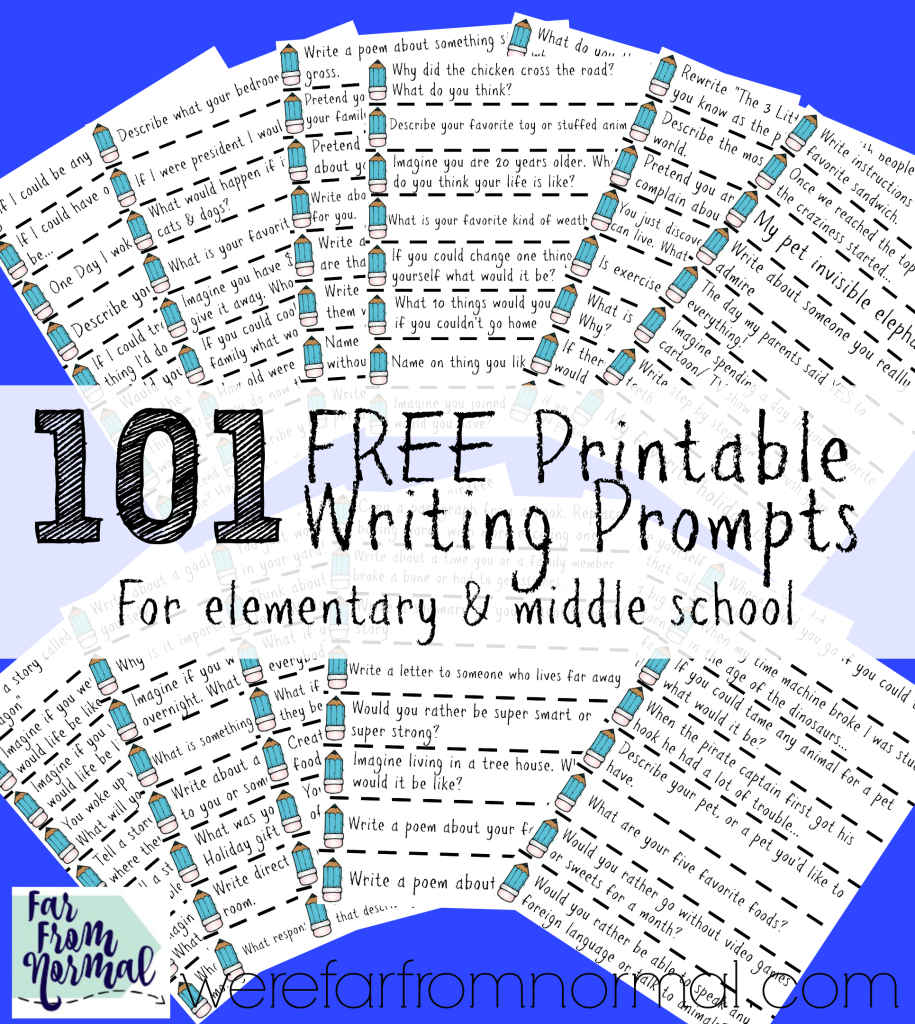 Writing Prompts Free Printable