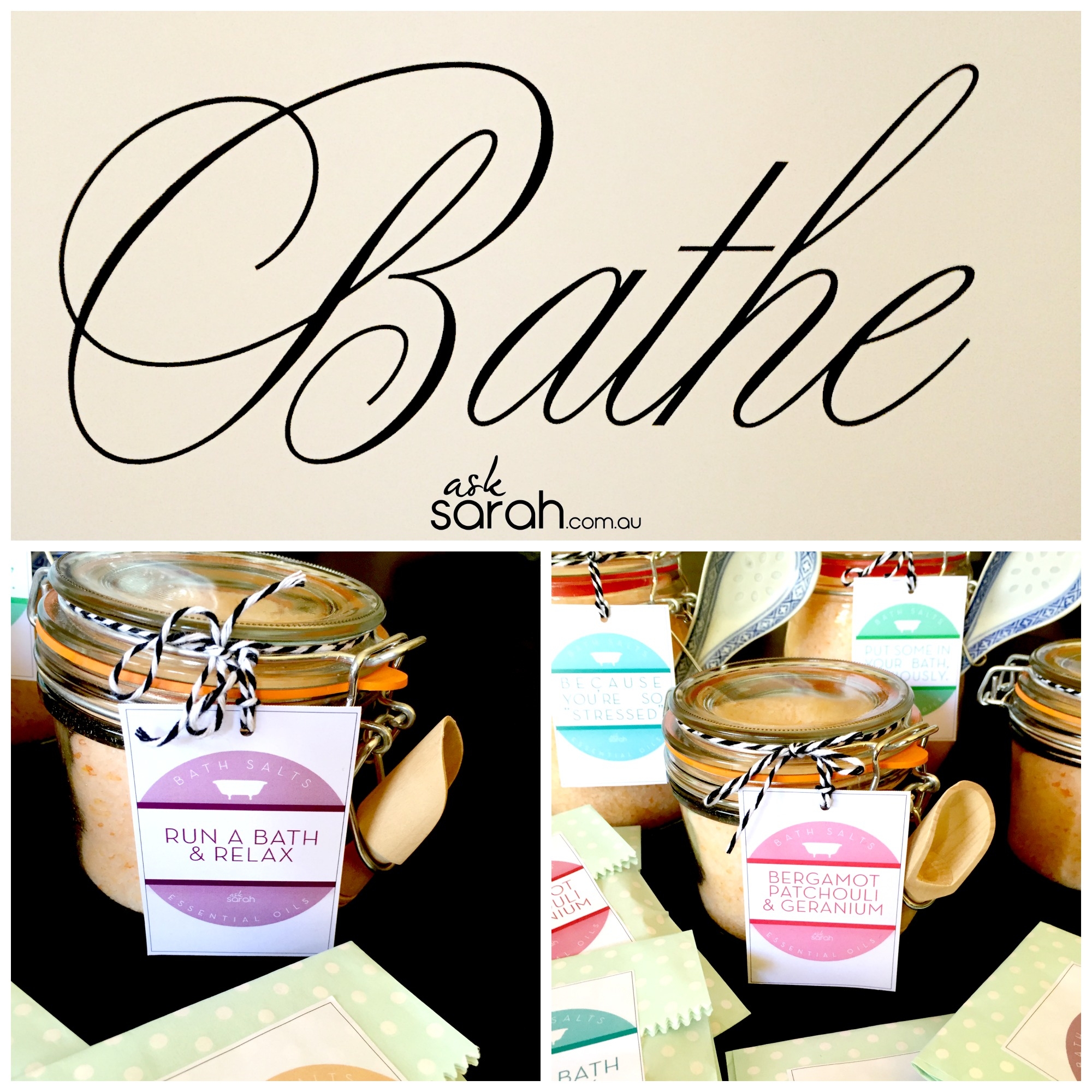 Make DIY Essential Oil Bath Salts with FREE Printable Labels Ask Sarah