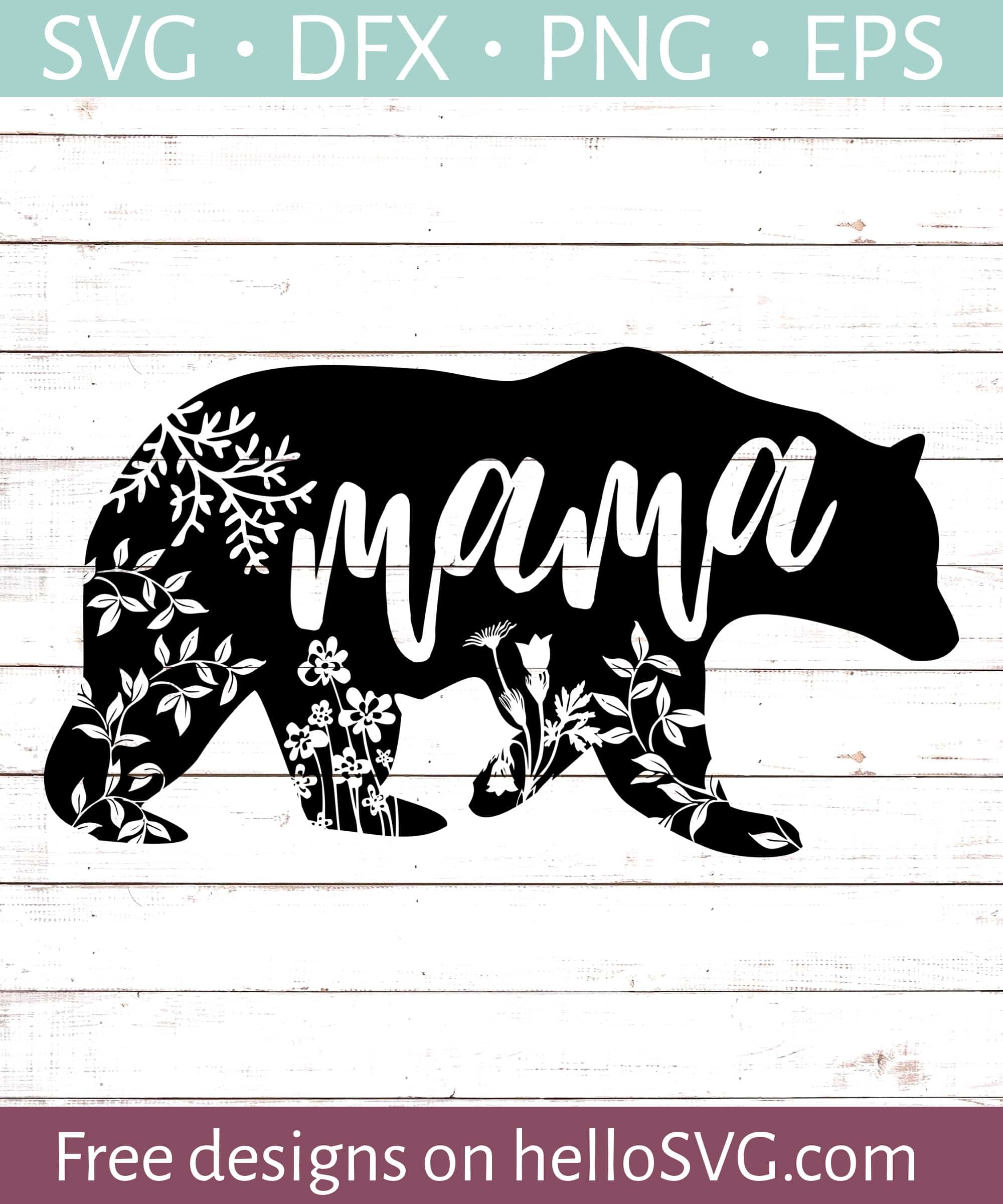 Mama Bear 1 SVG Free SVG Files HelloSVG