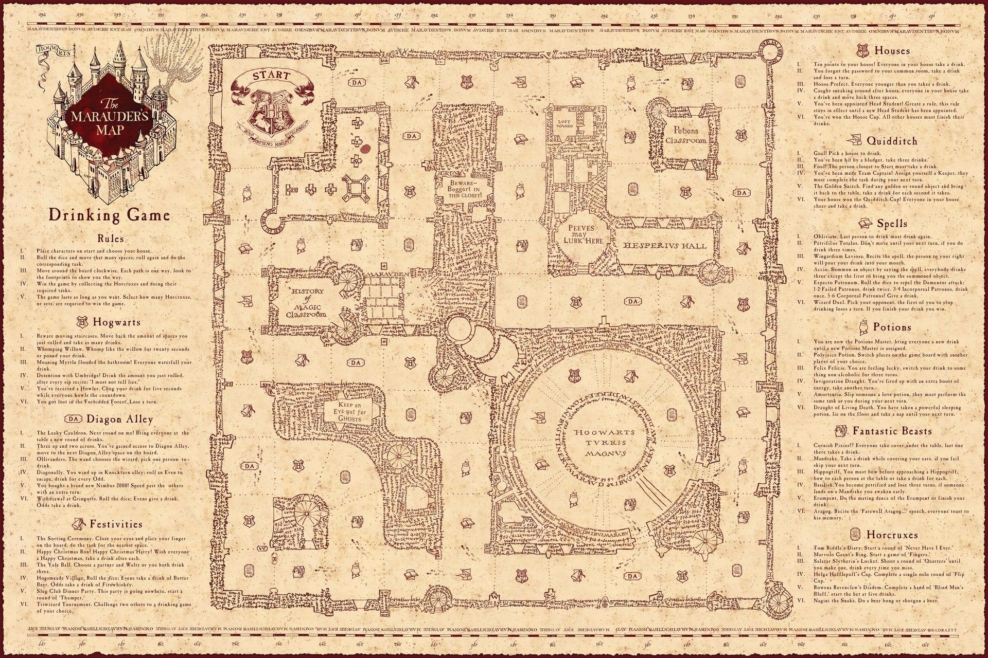 Marauder s Map Drinking Game Rob Tomlinson