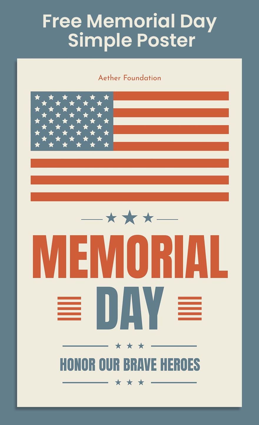 Free Printable Memorial Day Posters