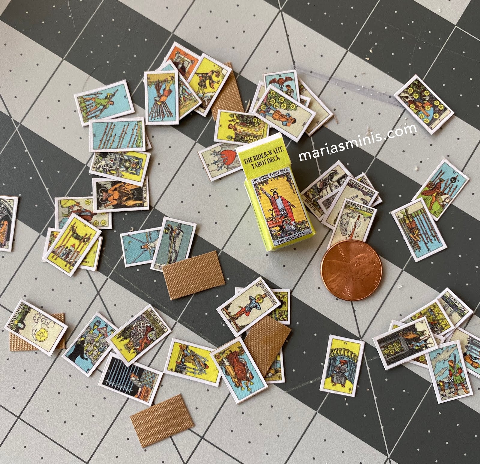 Miniature Tarot Deck Free Printable