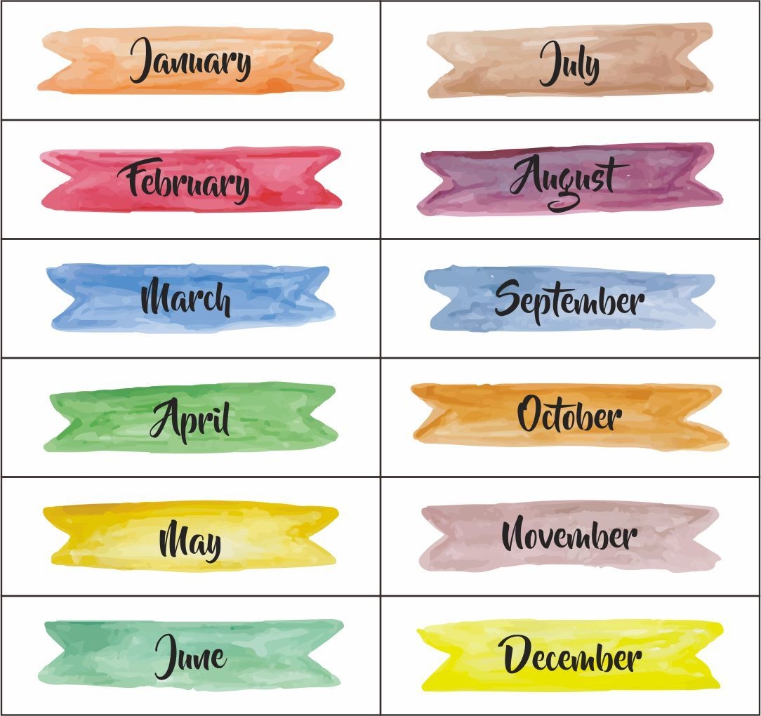 Month Names 13 Free PDF Printables Printablee