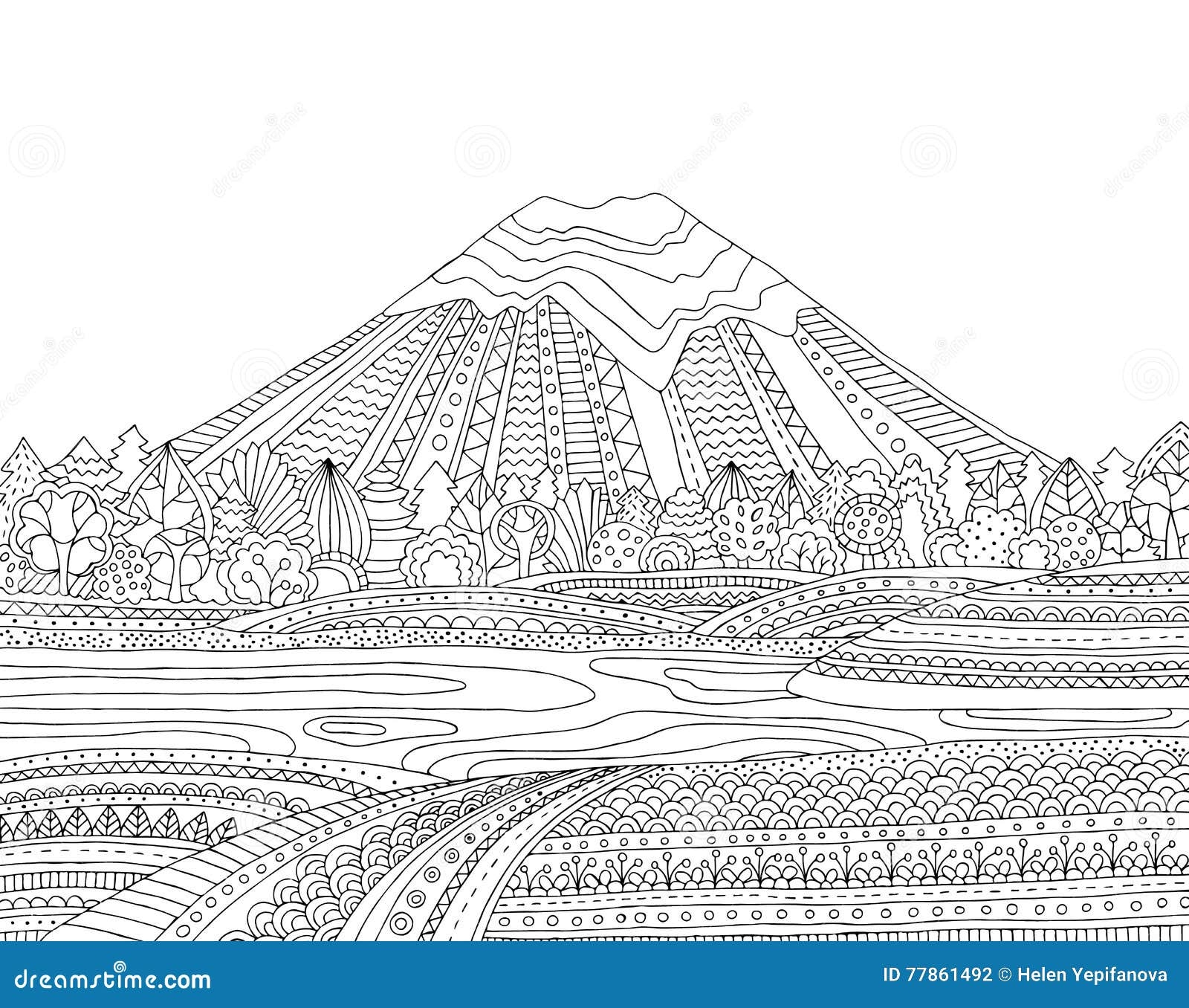Free Printable Mountain Coloring Pages