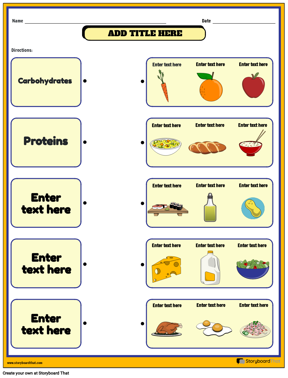 Free Printable Food Group Worksheets
