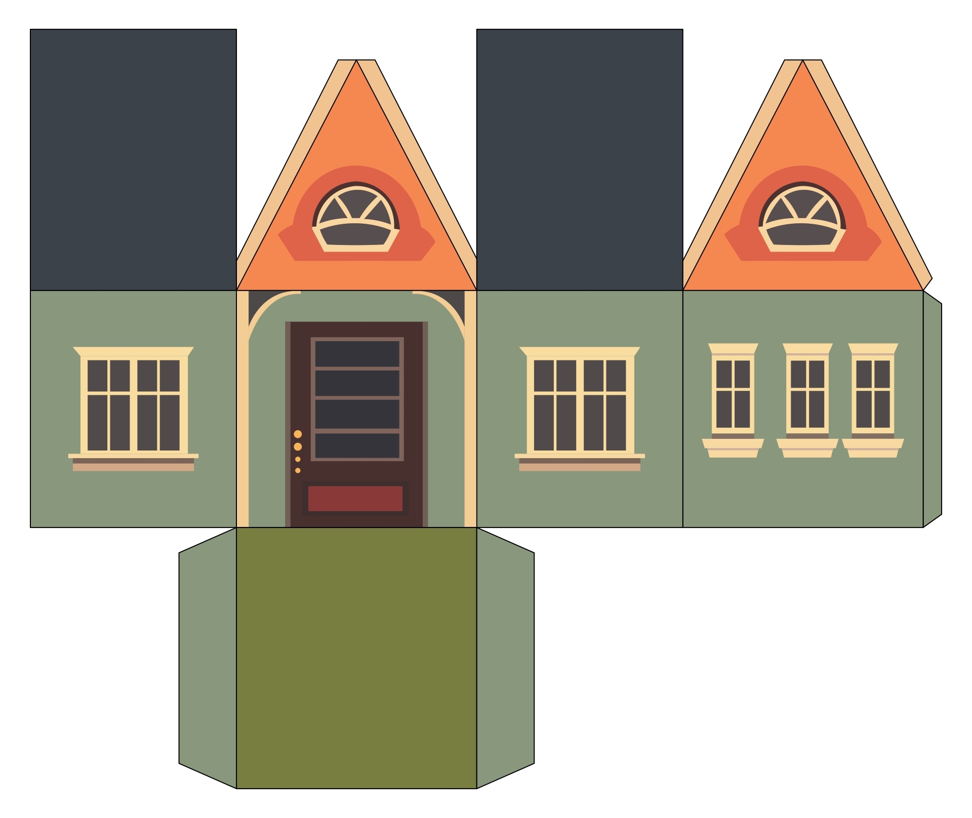 Paper Buildings 10 Free PDF Printables Printablee