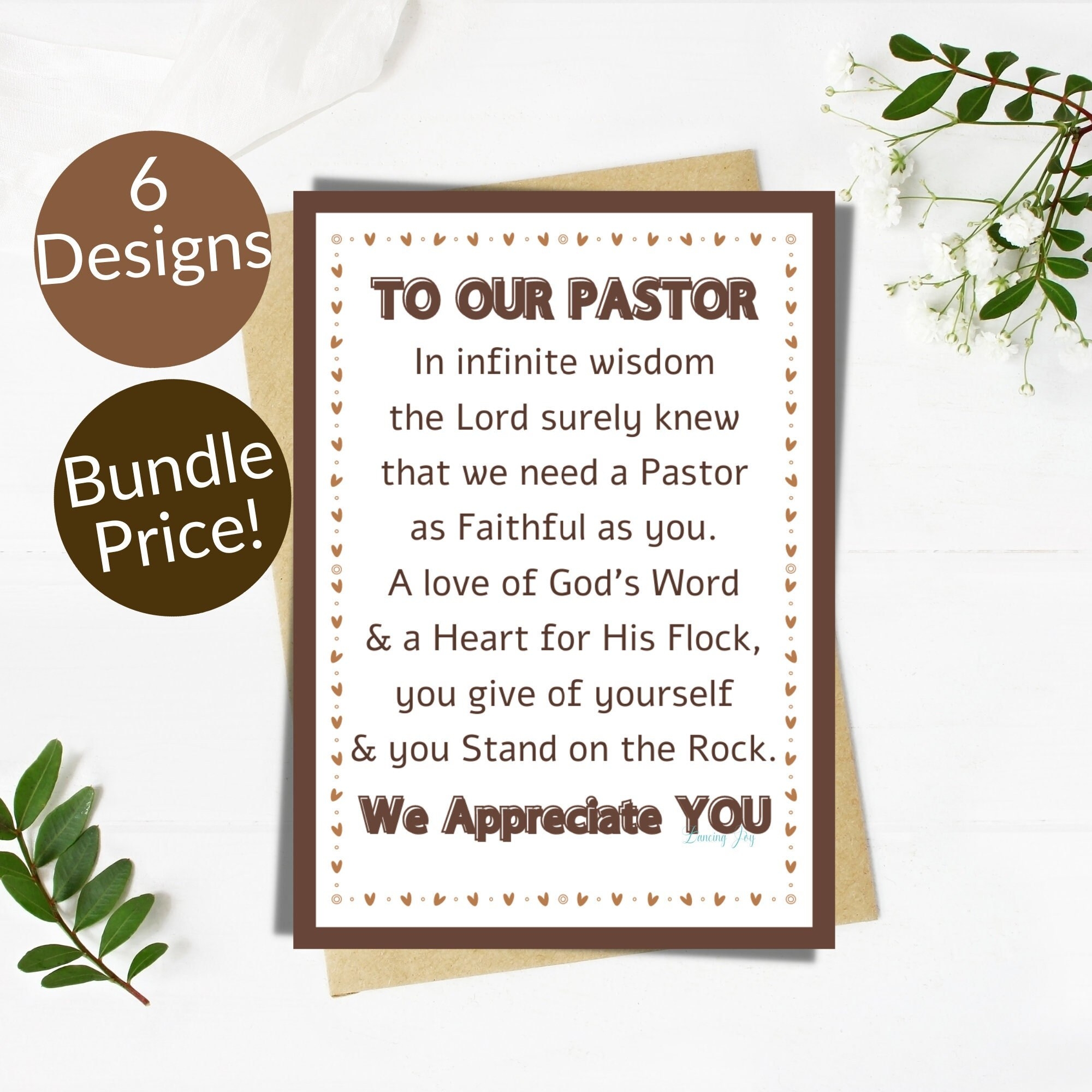 PASTOR APPRECIATION Flatlay Gift Card Bundlepastor Thank You Gift Cardappreciation Gift Card Pack 6 Designsthank You Cardcard For Pastor Etsy