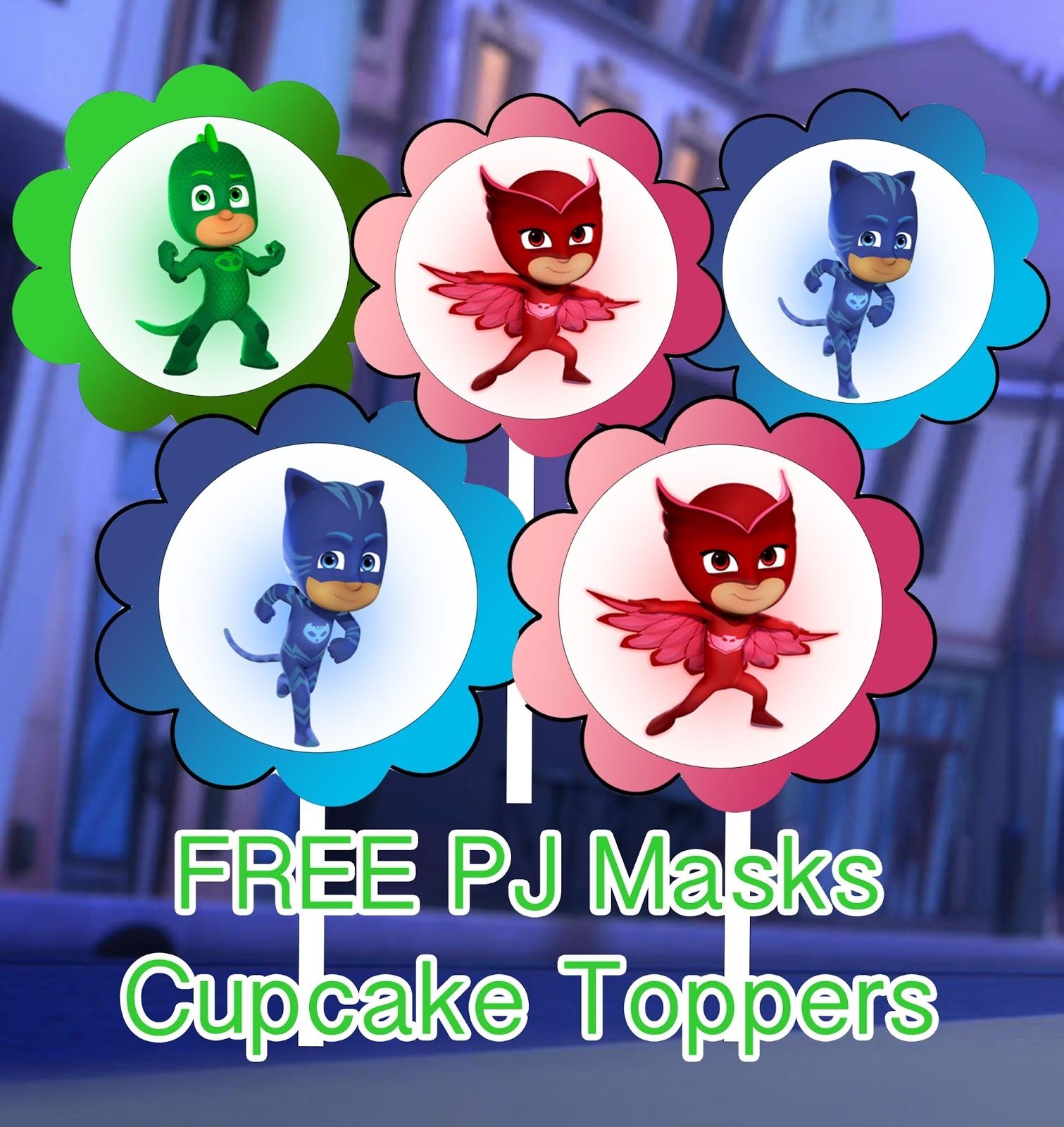 PJ Masks Birthday Party Printable Files