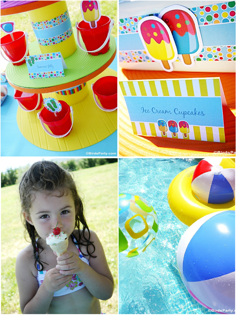 Pool Party Ideas Kids Summer Printables Party Ideas Party Printables Blog