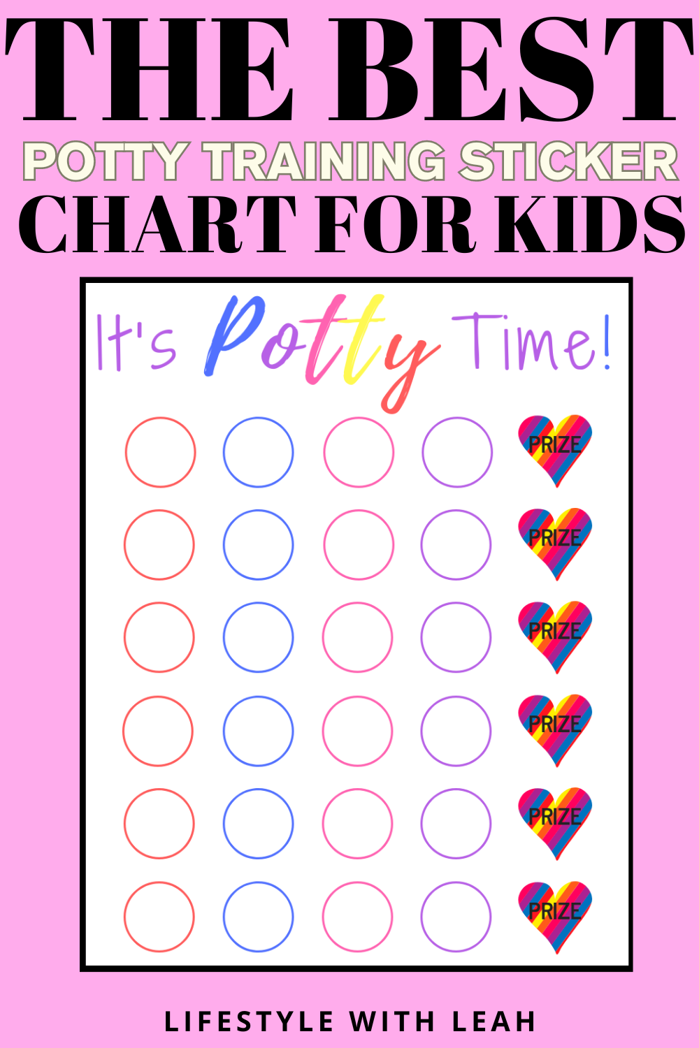 Potty Training Sticker Chart Free Printable Lifestyle With Leah