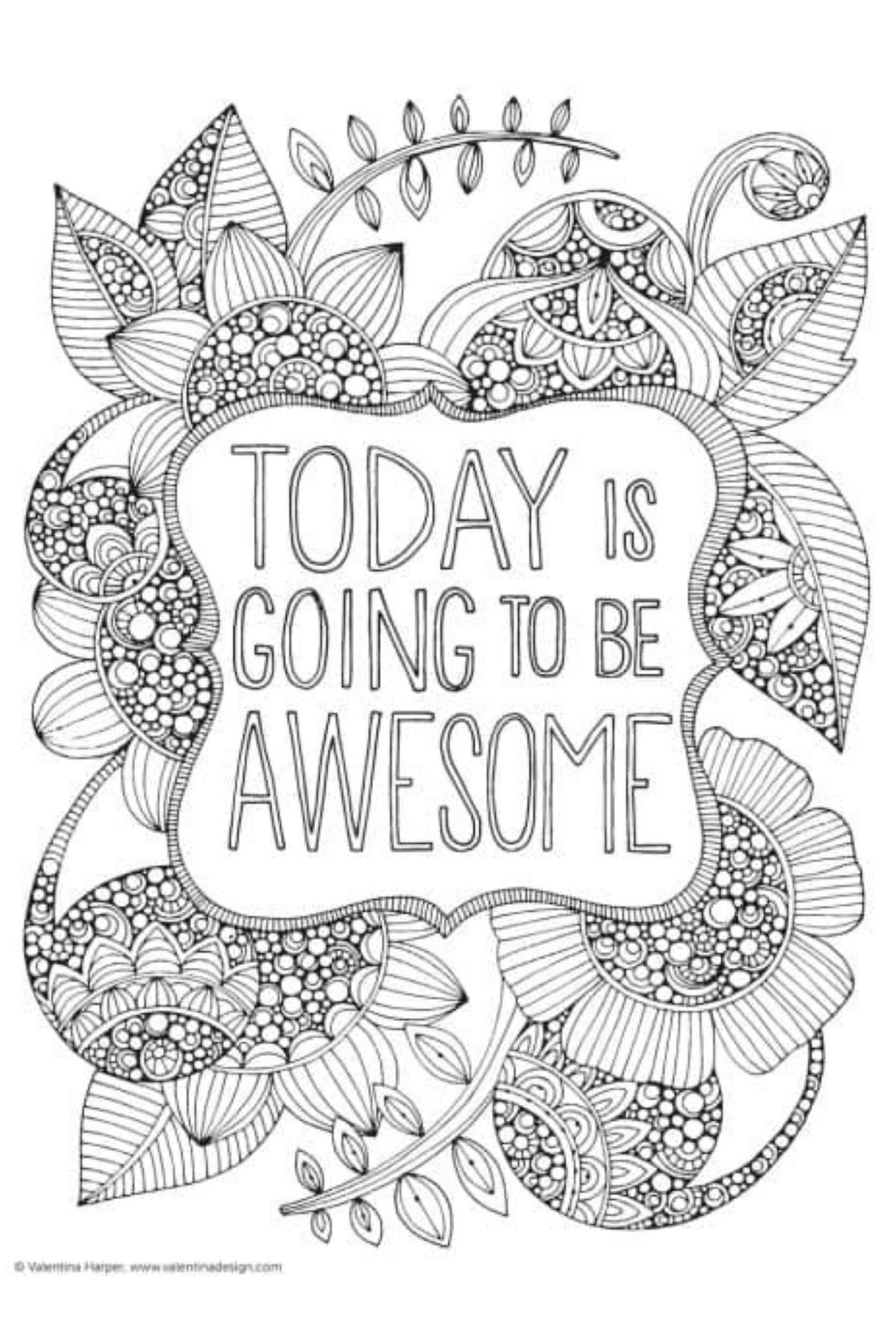 Printable Adult Coloring Pages Sweet T Makes Three