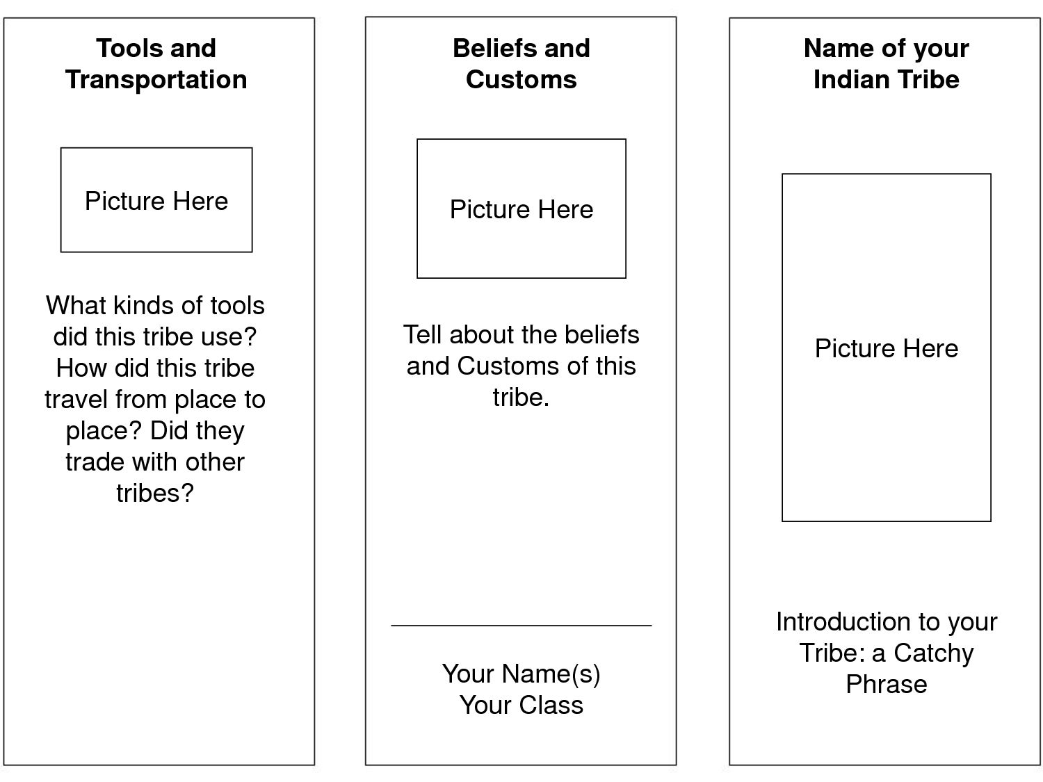 Printable Brochure Template By Edventures At Home TPT Worksheets Library