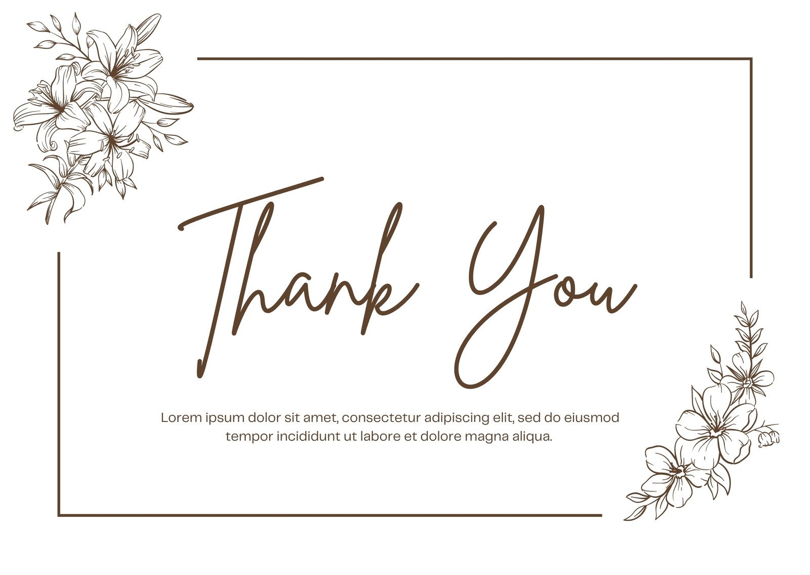 Printable Customizable Thank You Card Templates Canva