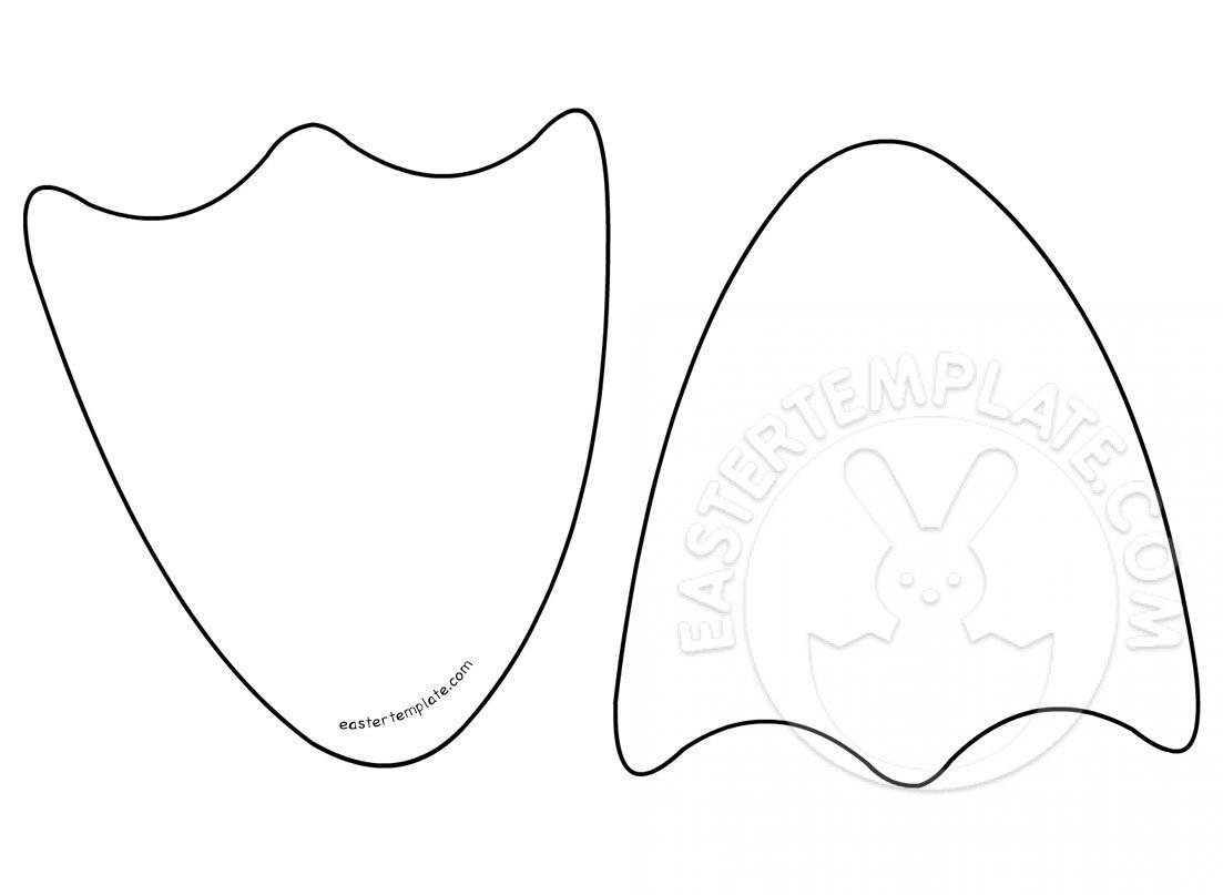 Printable Duck Feet Template Easter Template