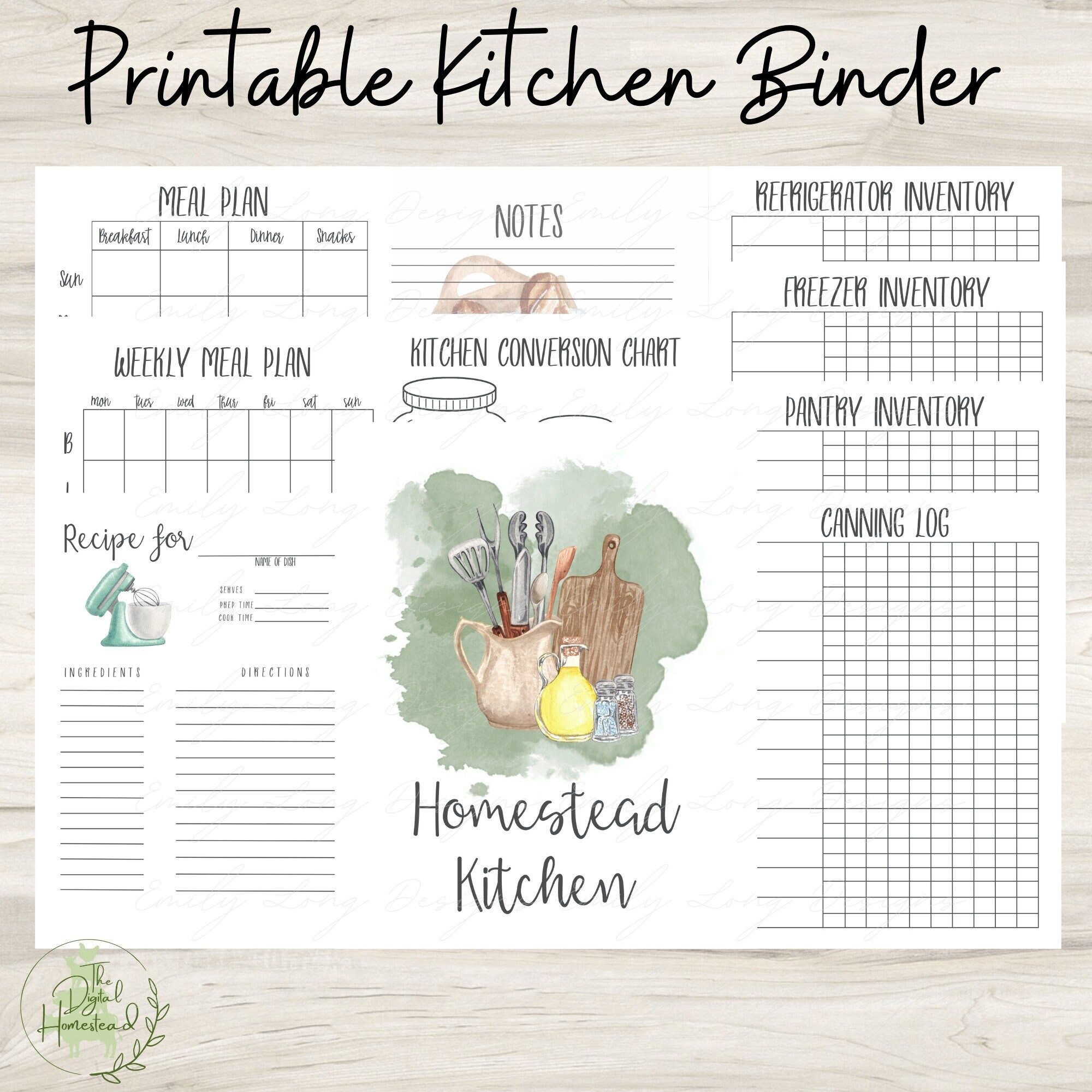 Homesteading Binder Free Printables