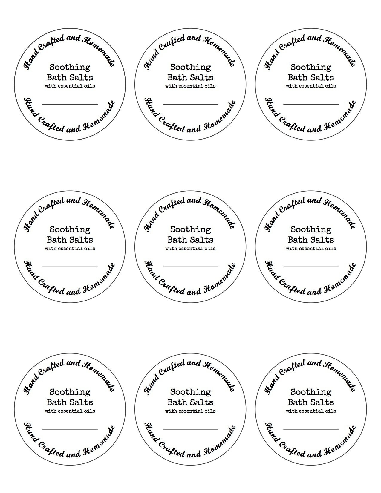 Printable Labels The House Homestead
