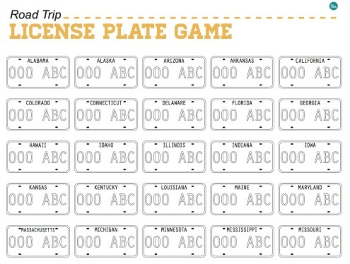 Printable License Plate Game Today s Mama Parenting Tips Family Travel Food Tech Wellness From A Mom s Perspective