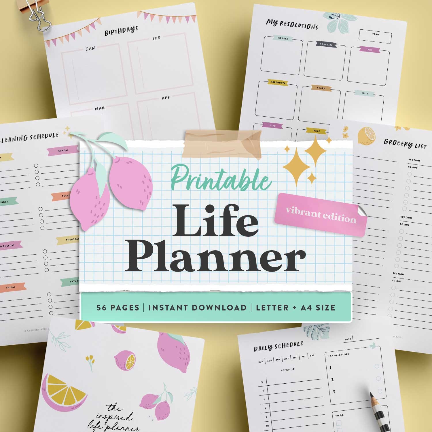 Printable Life Planner Get Organized Today And Reduce Overwhelm