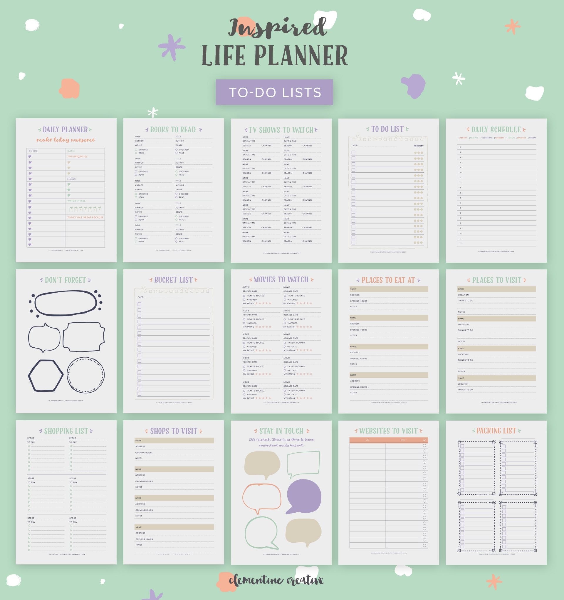 Printable Life Planner Get Organized Today And Reduce Overwhelm