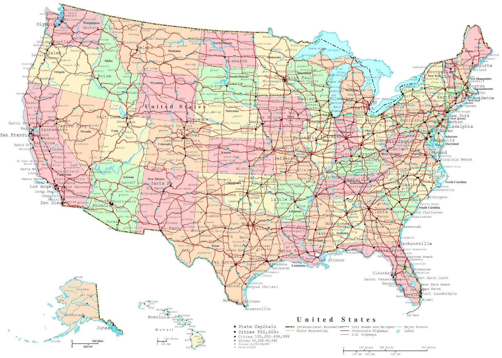 Printable Map Of USA Regions Map Of Hawaii Cities And Islands