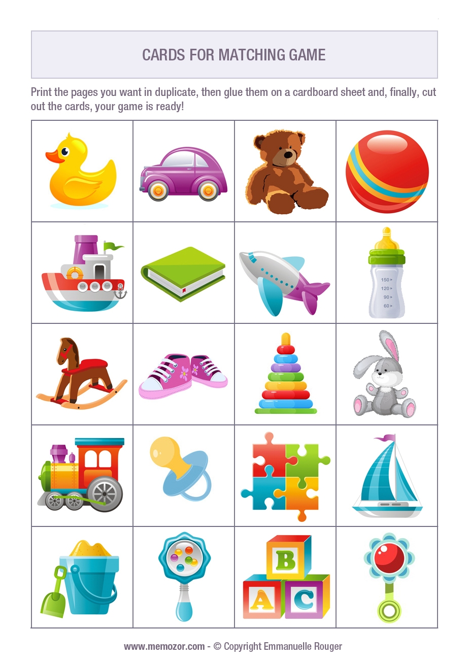 Free Printable Matching Games