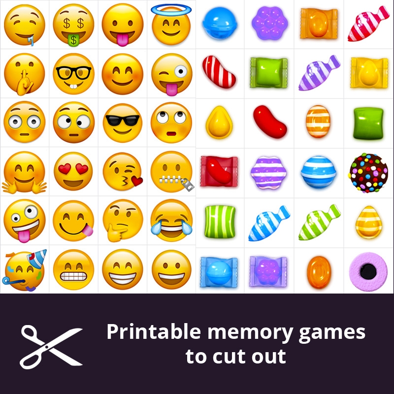 Printable Matching Games Print Cut Out The Cards Memozor