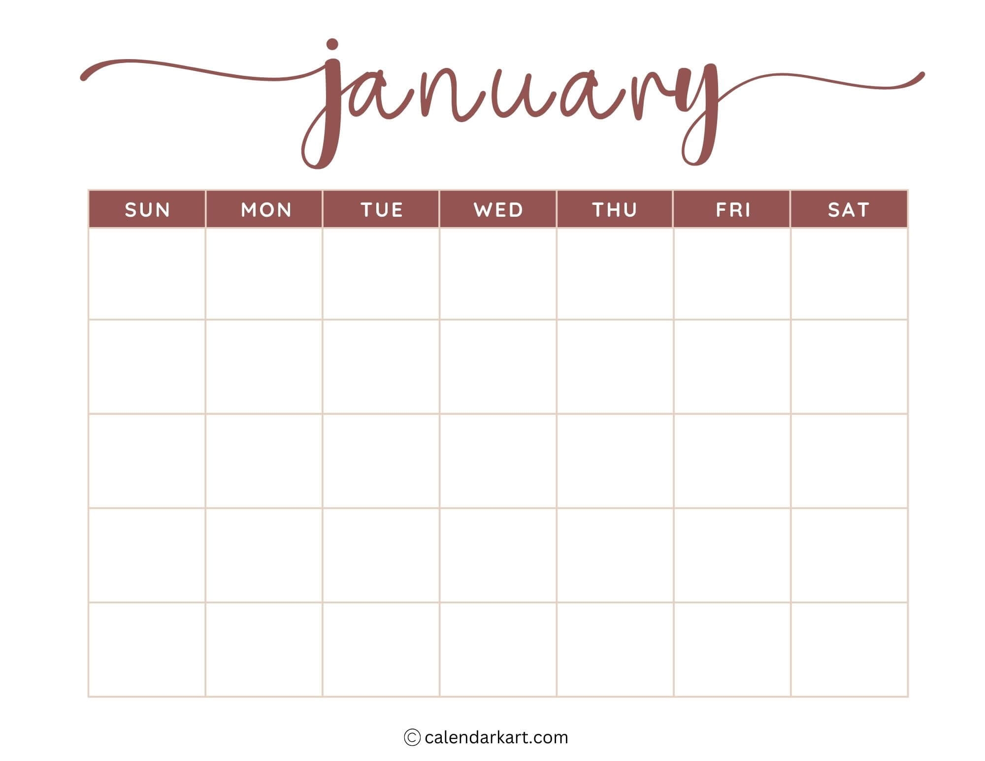 Free Printable Calen
