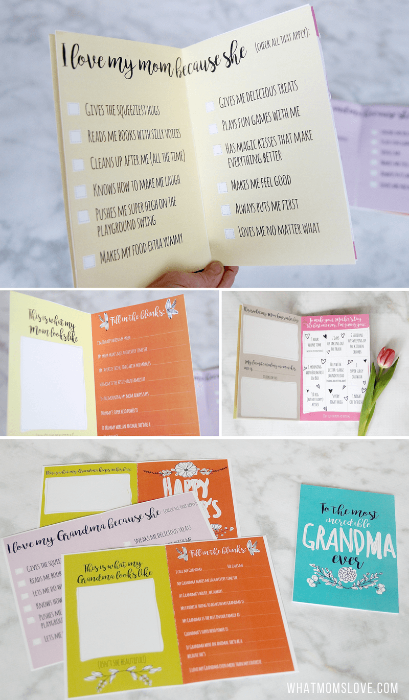 Printable Mother s Day Booklet Step Up Your Card Game With This Homemade Masterpiece From Your Kids What Moms Love