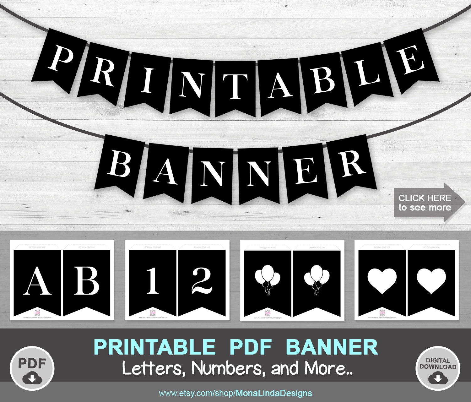 Free Printable Banner Letters