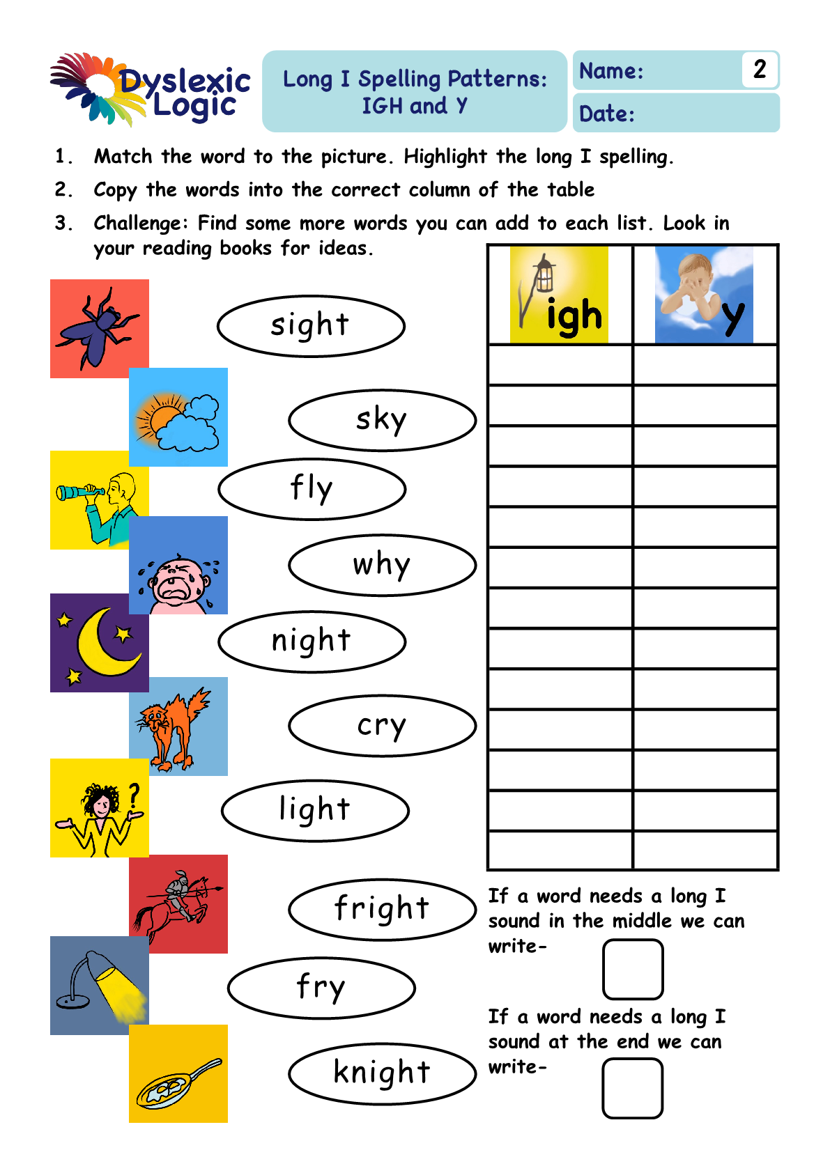 Printable Phonics Support Resources Dyslexic Logic