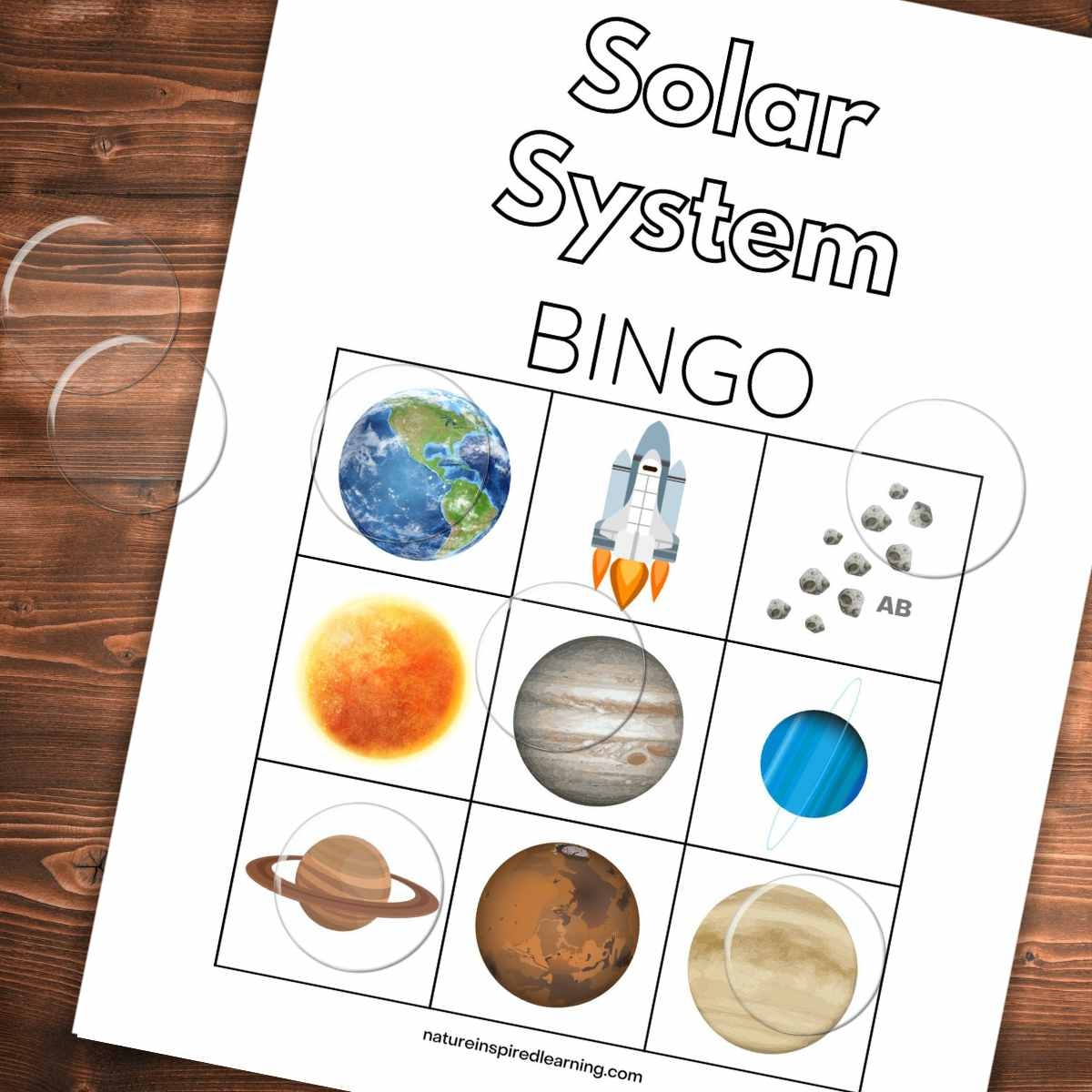 Printable Solar System Bingo Nature Inspired Learning