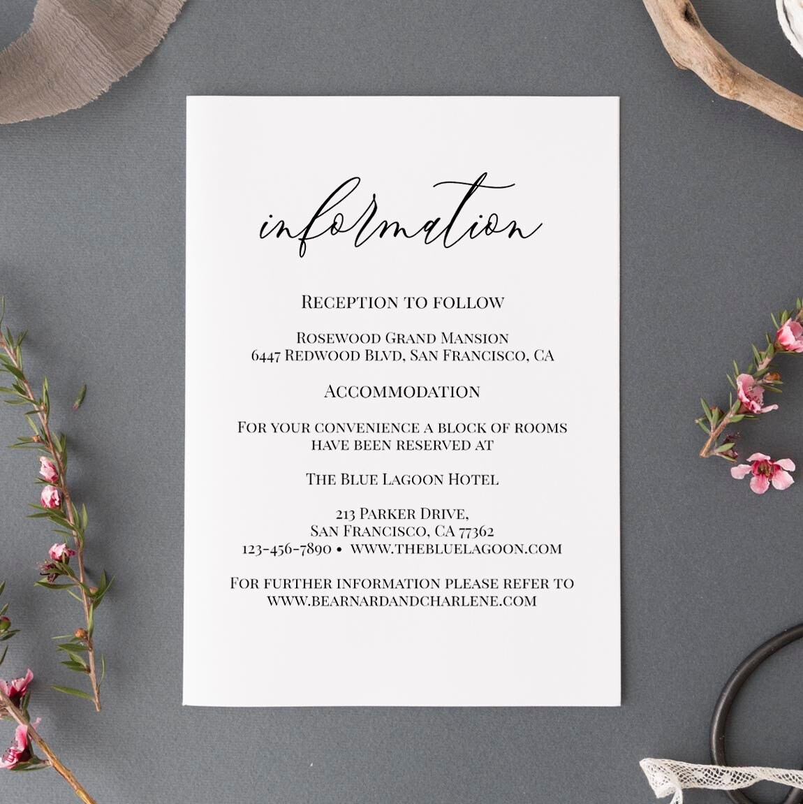 Printable Wedding Details Card Instant Download Enclosure Card Template Editable Information Card Wedding Directions Card Templett C16 Etsy