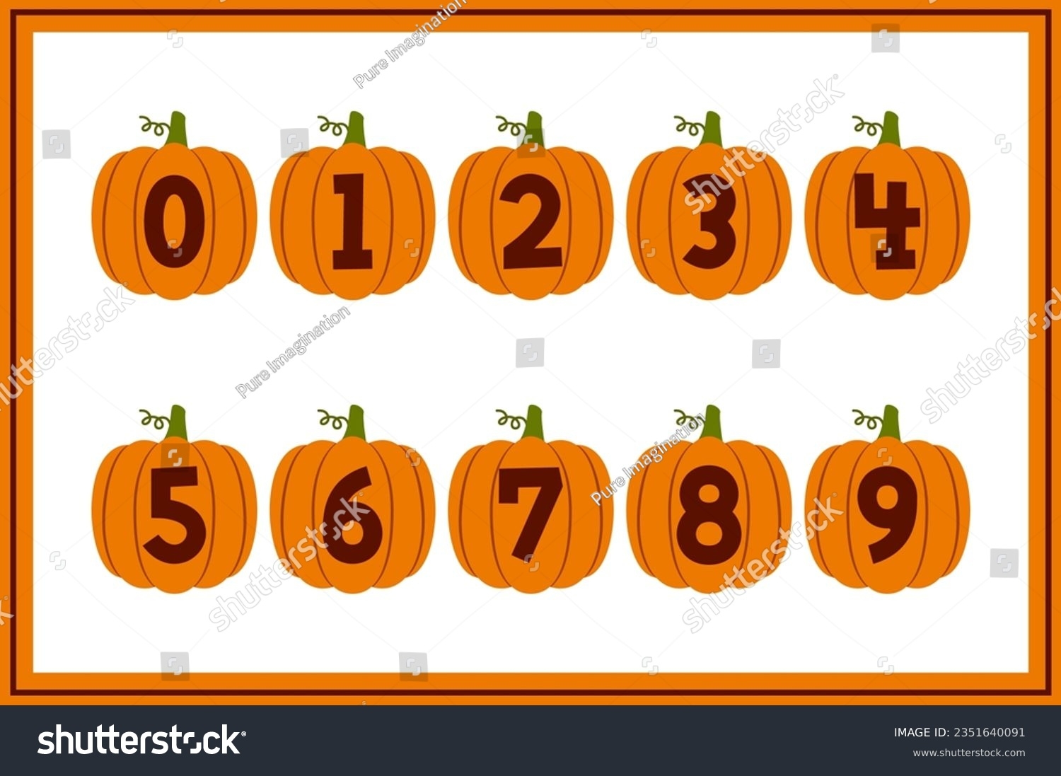 Pumpkin Numbers Photos Images Pictures Shutterstock