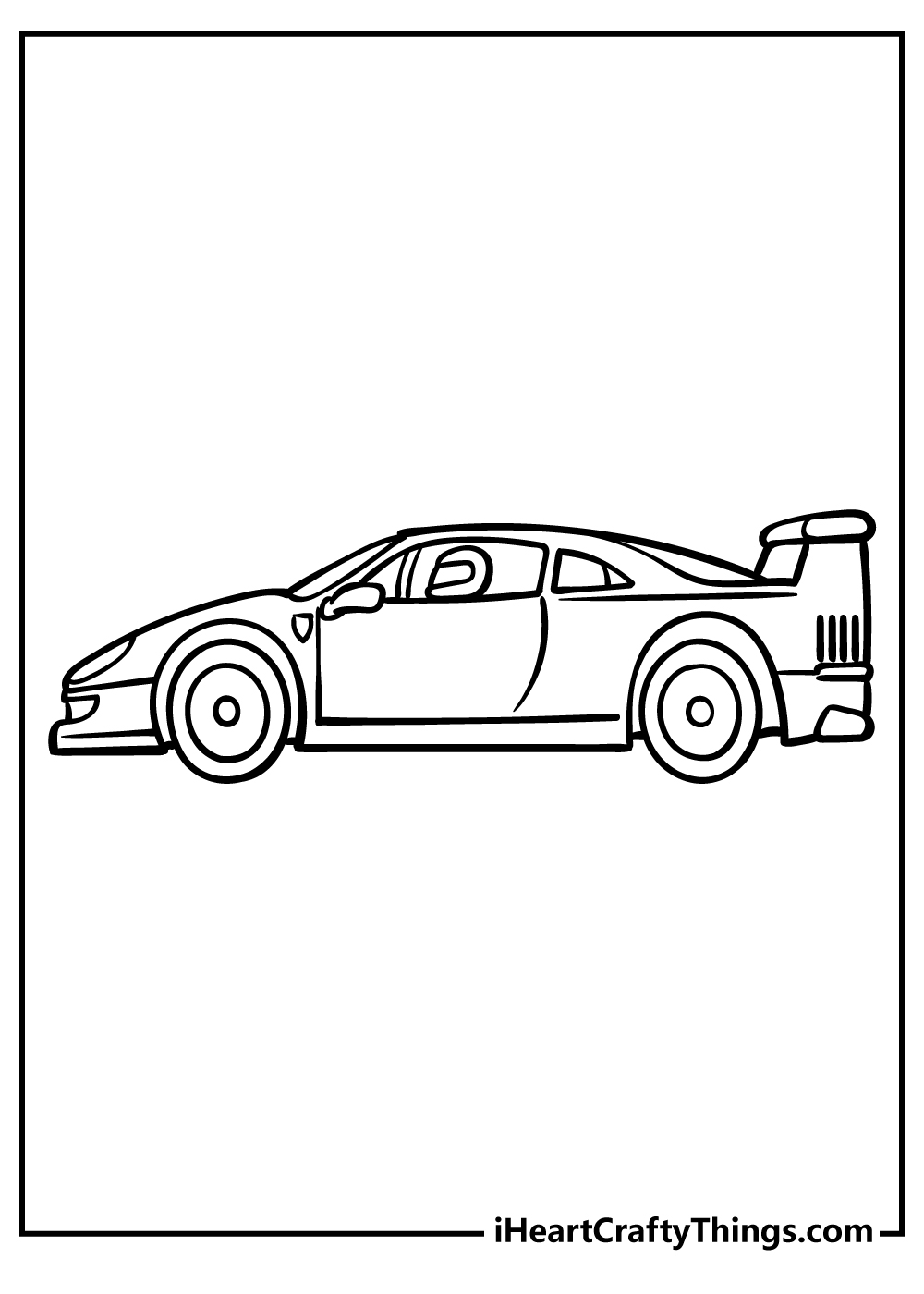 Free Printable Race Car Templates